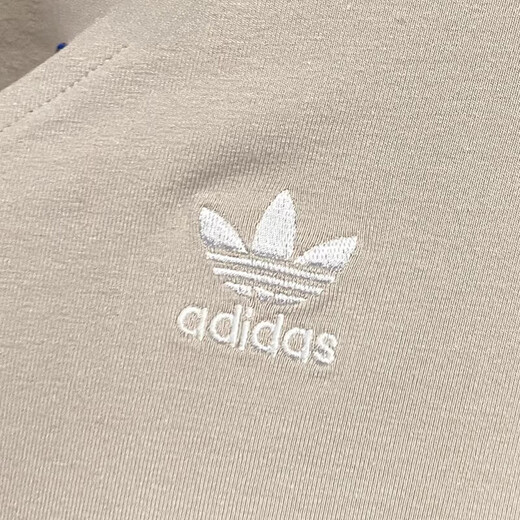阿迪达斯 （adidas）T恤女长袖三叶草高腰短款开衫V领针织运动服II0708官方旗舰正品 II0708 M