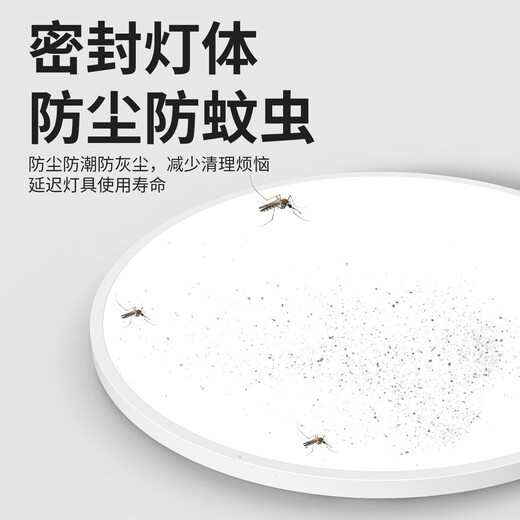 Chint human body sensor ceiling lamp intelligent light control lamp dust-proof, moisture-proof, mosquito-proof, corridor corridor garage lamp 18W white light 29CM diameter