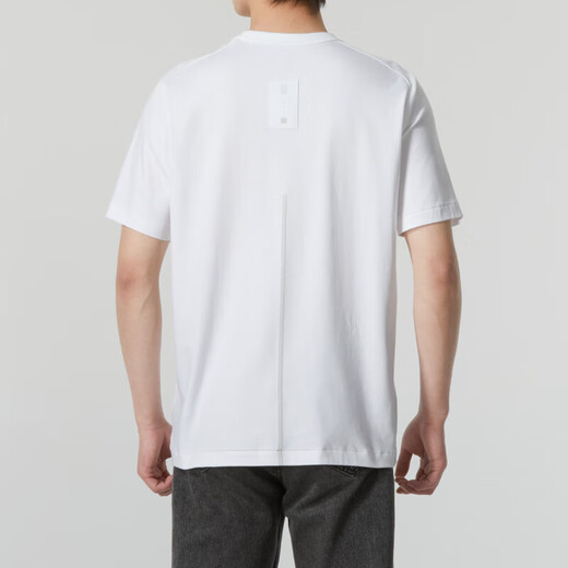 Adidas (adidas) white short-sleeved men's summer Wuji sportswear pure cotton loose breathable casual T-shirt IW1518 S 120-135Jin Jin equals 0.5 kg