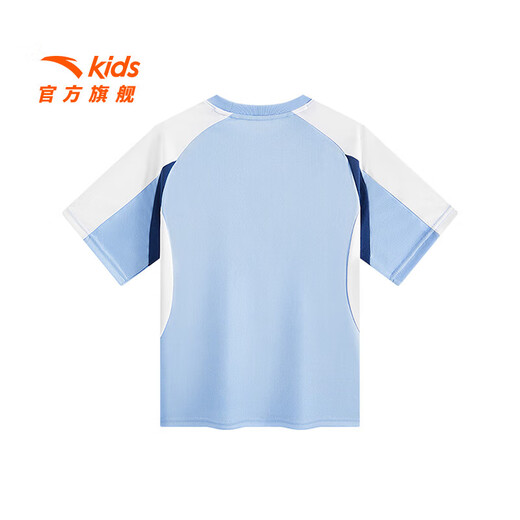ANTA (ANTA) children's off-the-shelf children's T-shirts for boys and girls, short-sleeved 2026 new style, fast drying, comfortable and breathable knitted Yuantianlan-2 170