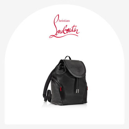 Christian Louboutin 618Cl/Lu Boding Funky Mochila remachada Negro