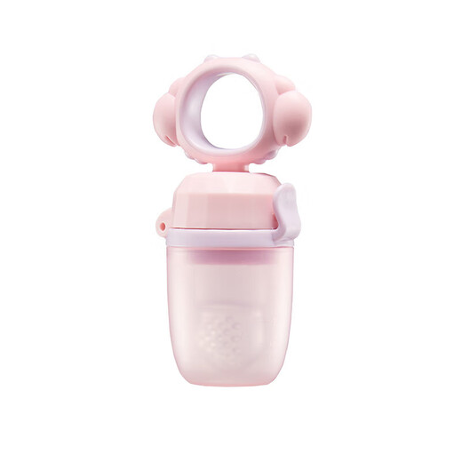 Baby food bite bag Fruit and Vegetable Silicone extrusion molar stick teether baby eating fruit supplementary utensils for home white without base 1 pack