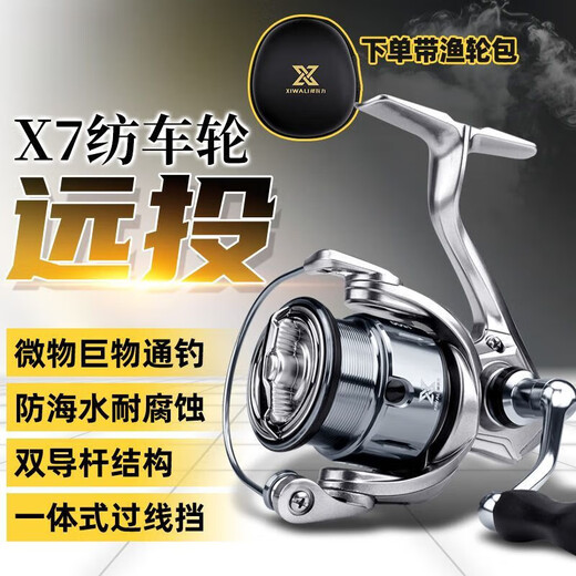SHIMANO (SHIMANO) Super long-range casting lure spinning wheel high-speed ratio double guide rod integrated conductor single rocker arm C1500S order with fishing reel bag