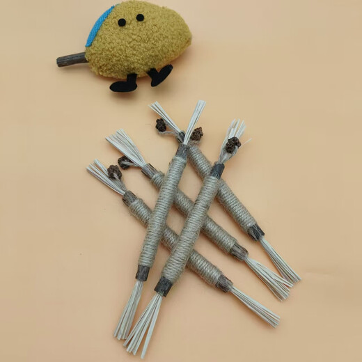 22CM upgraded model, insect gall fruit and wood polygonum chewing molar stick toy cleans teeth, removes tartar and freshens breath, one pack