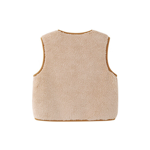 YEEHOO children's vest, autumn and winter warm fleece vest for boys and girls, medium and large children's outer vest jacket