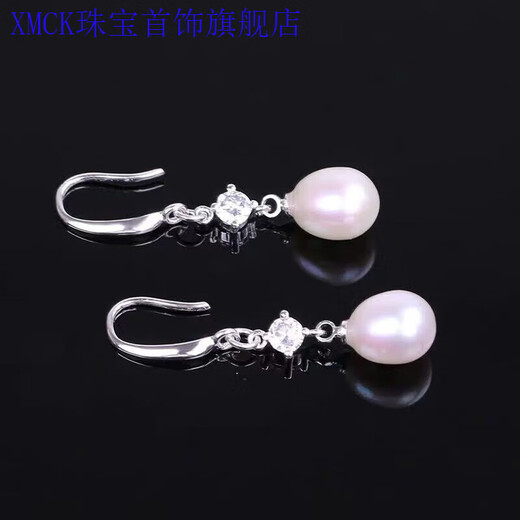 XMCK Old Phoenix 999 pure silver freshwater pearl earrings for women Korean temperament earrings hypoallergenic fashion beauty water