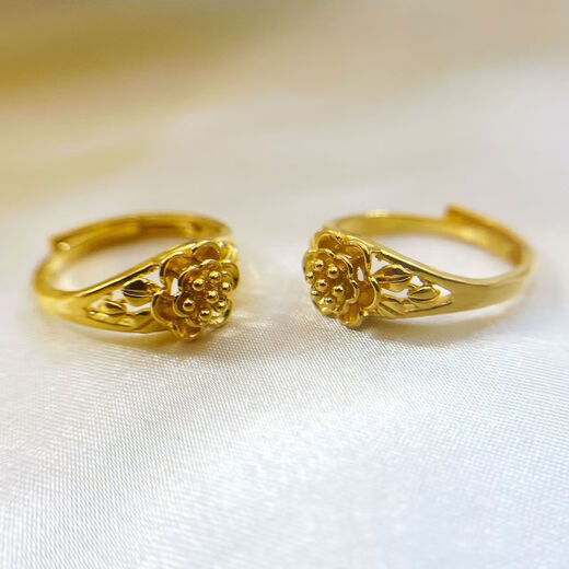 New high-looking rose ring for women, adjustable mouth, gift for girlfriend, temperament, fashionable and versatile, new lily ring on the market