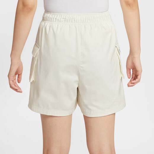 耐克（NIKE）运动裤女裤夏季新款休闲裤梭织透气宽松训练短裤DM6248-100 IH9273-047珍珠灰 XL