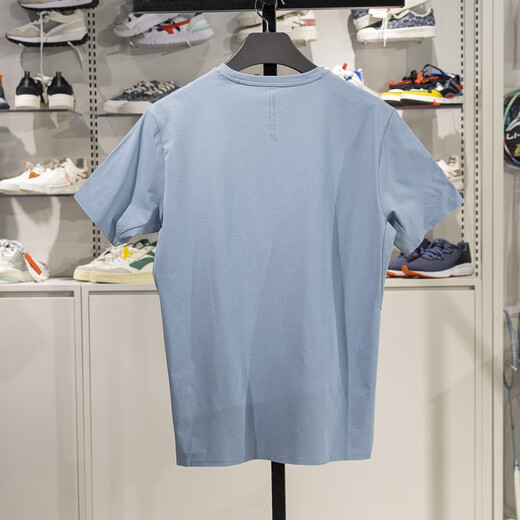 Li-Ning-Kurzärmel-T-Shirt für Männer 2025 Sommer Neue Honor-Serie Rundes Hals gestrickt Top Sportswear ATSV693 Graublau ATSV693-4 S