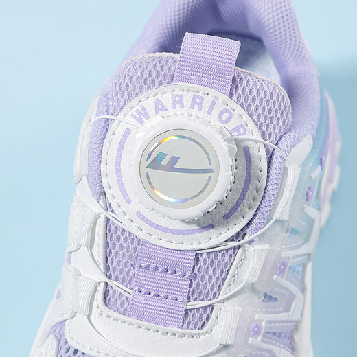 
Huili children's shoes mesh sneakers knob summer girls running shoes WZCL1396 white purple 31