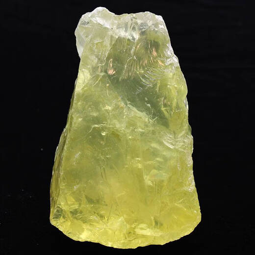 咏幻一物一图天然黄水晶原石大块矿石毛料镇纸黄色石头宝石摆件 R13077黄水晶原石