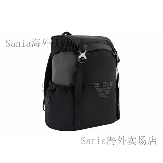 Armani (Armani) EmporioAsv Super Large Eagle estampado con cremallera reciclada Saffiano Leather Reciclada mochila de mochila de mochila básica (bolsa + bolsa de polvo)