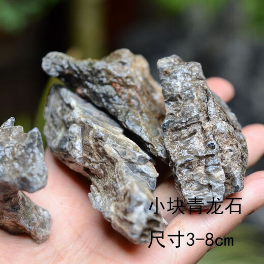 Fish tank stone ornamental stone natural micro landscape original color blue dragon stone aquarium fish tank moss plant potted decoration 10-12 cm blue dragon stone buy 5 pieces and get 10 pieces