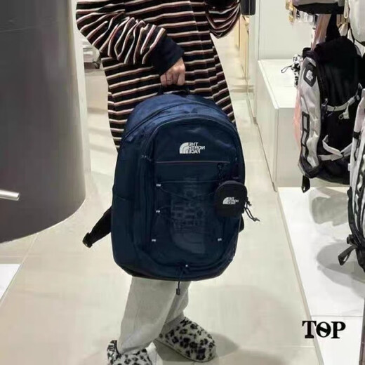 North Face Fox large-capacity casual outdoor backpack black with handbag