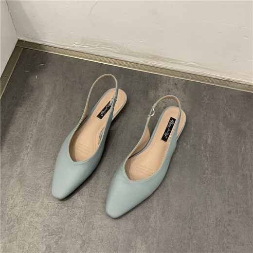 S.SOFEA Baotou Sandals para mujeres en verano zapatos individuales estilo hadas 687-2 negro 37