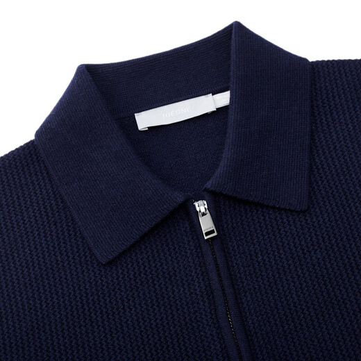 Jiumuwang Shopping Mall Same Style 80% Wool Men's Wool Sweater Men's 25 Spring and Winter New Soft Skin Friendly Warm Sweater JX Slim Version + Eclipse Blue + CK15V63612 S 165/88A(46)