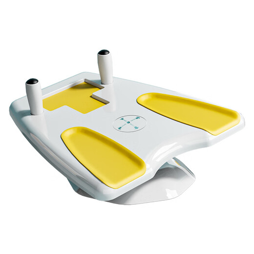 智能游戏平衡板健腹板腹肌家用卷腹运动健腹轮训练器收腹核心板 灰白核心板-送垫子