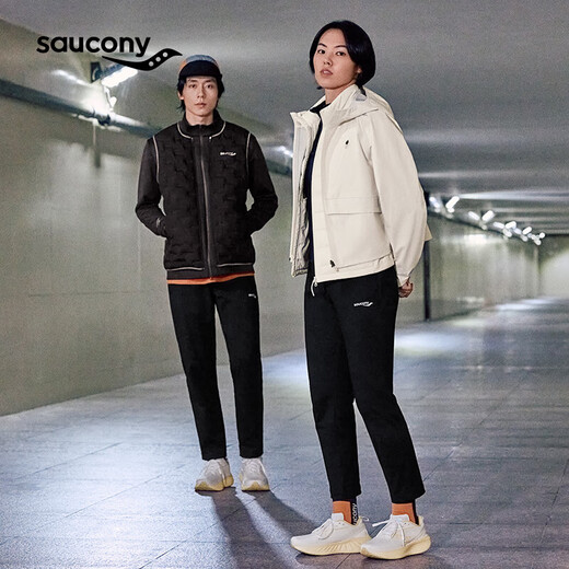 Saucony索康尼彭于晏同款胜利22跑步鞋男缓震舒适跑鞋米咖啡（宽楦）42.5