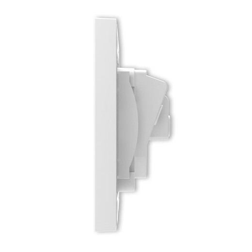 ABB switch socket panel Yingzhi series white frameless 86 household power supply 16A three-hole socket