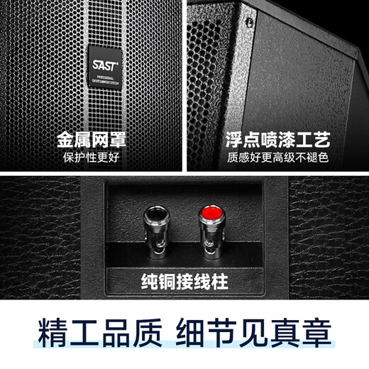 先科 会议室音响套装组合10英寸家庭KTV背景音乐培训会议专用设备蓝牙功放壁挂式音箱VD-201/K3V/M-19