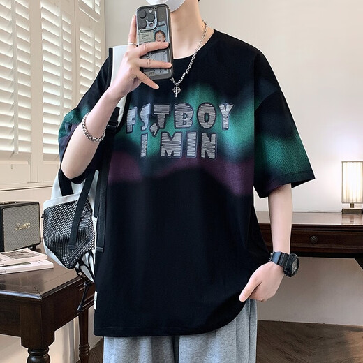 Aoji 13-15-18 Estudiantes de secundaria de secundaria Los niños de secundaria usan 12 estudiantes camisetas de manga corta para hombres 14 tendencias LF5012 PINK M 85-110Jin [Jin equivale a 0.5 kg]