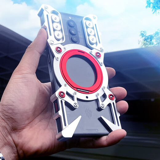 ZWNPC Red Magic 10air mechanical arm Red Magic 10spro+ mobile phone case with stand 10pro rotating ring Red Magic 9spro+ metal frame protective cover 8spro+ car magnet upgraded version of mechanical rotating stand black lanyard + frameless + car magnet 1 Red Magic 10s pro+