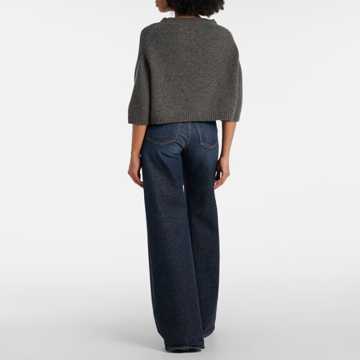 
KHAITE Sabina cashmere sweater P01046176 Grey XS CN 160/84