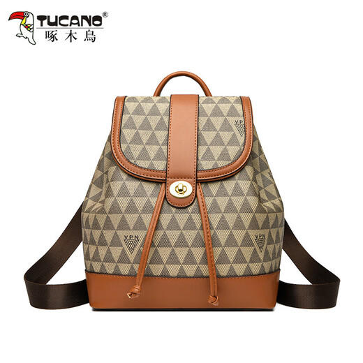 Woodpecker Backpack polyvalent pour femmes Texture décontractée à la mode