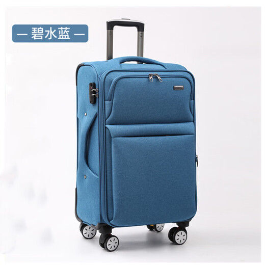 Lidu Multifunktion Oxford Stoffkoffer Trolley Hülle Universal Wheel High-End-Koffer Männliche und weibliche Studenten lila 20 Zoll