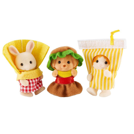 森贝儿家族（Sylvanian families）电影限定 汉堡套装 过家家女孩玩具玩偶套装