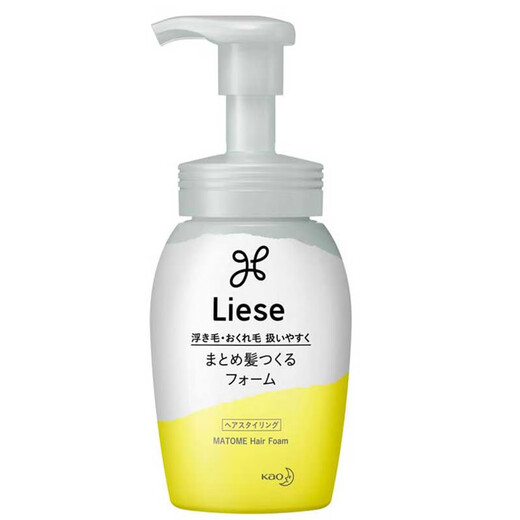 Kao elastin liese foam curly hair styling gel moisturizing fluffy wool curl treatment liquid 200ml for dry hair styling care