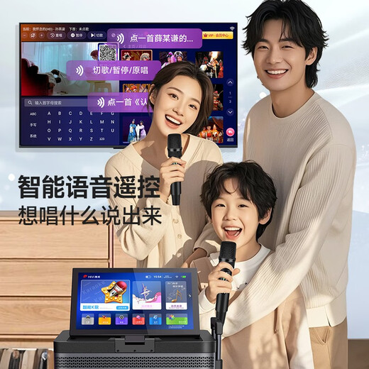 YTFY German Voice of Berlin Outdoor Karaoke Audio All-in-One with Display 15-inch Bass Mobile Trolley Square Dance Speaker Super Long Battery Life 15-inch Subwoofer + 21-inch Touch Screen + 360 Surround Sound Free 500G + Bracket