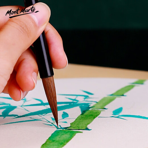 Montmartre Chinese Painting Pigment Chinese Painting Tool Set 24 Colors Meticulous Ink Painting Brush Ink Felt 24 Colors 6ml Entry Model CS-GHRM24S6