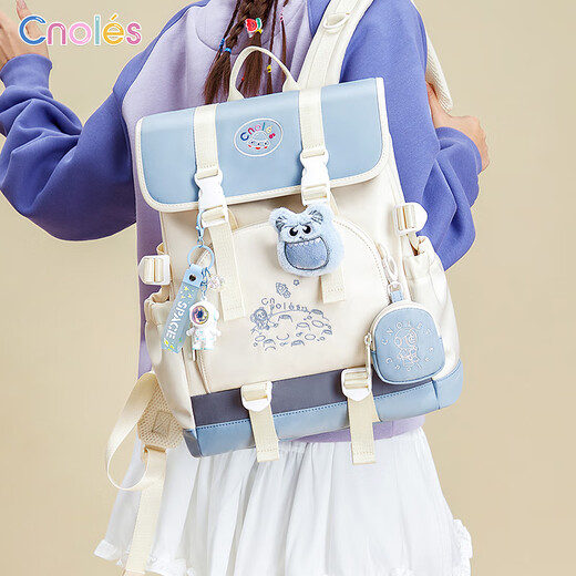 Cnoles Cnoles Sac à dos astronaute pour les femmes 2025 Nouvelle école d'étudiant sac à lycée Girls de haute valeur Sac à dos Light Cardamom Powder