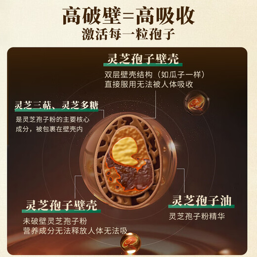 森山牌灵芝灵芝破壁孢子粉胶囊 保健品 营养品 滋补品 0.3g*72粒