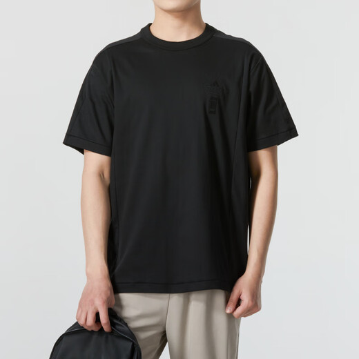 Adidas (adidas) white short-sleeved men's summer Wuji sportswear pure cotton loose breathable casual T-shirt IW1518 S 120-135Jin Jin equals 0.5 kg