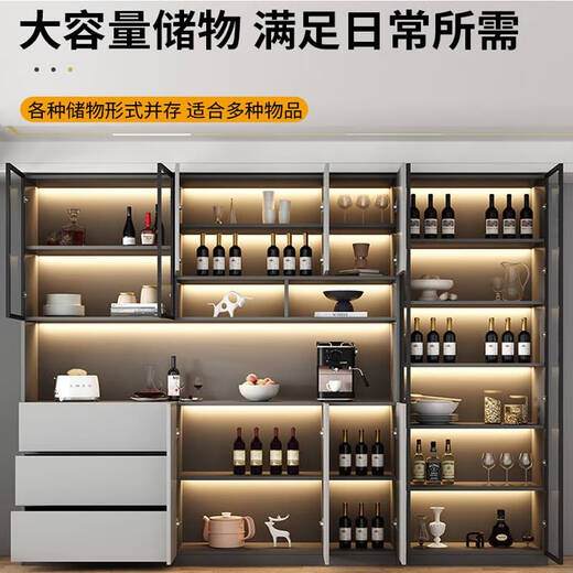 接运猫餐边柜一体靠墙现代简约客厅酒柜2024新款茶水柜轻奢储物柜可定制 款式12240*40*220 顺丰上楼包安