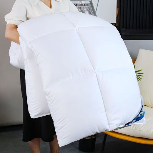 Crystal home textile 95 white goose velvet quilt spring and autumn quilt winter quilt warm double duck down quilt core down quilt thickened 8/*686 gray [passed the quality inspection] 200x230cm10Jin [Jin equals 0.5 kg] Thickened winter quilt