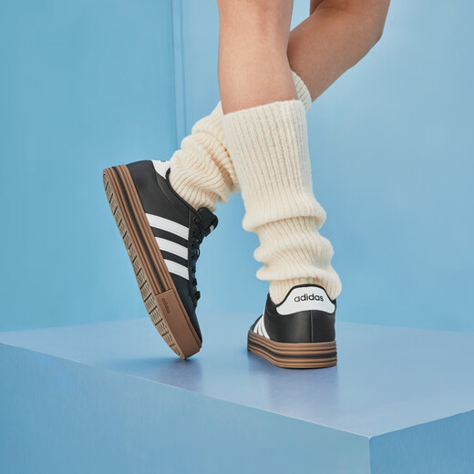 adidas DAILY 4.0复古百搭休闲板鞋男女阿迪达斯官方轻运动 白色/黑色/树脂黄 40.5