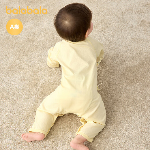 巴拉巴拉婴儿连体衣宝宝睡衣新生儿爬服哈衣2025两件装清新萌209325133202