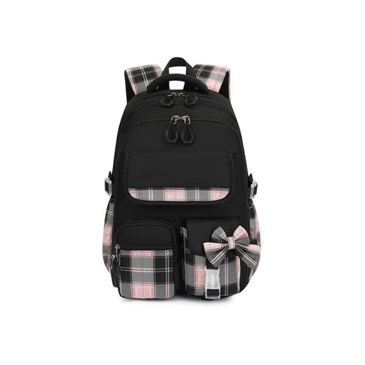 Kara Sheep Golden Leaf God Estudiantes de la escuela primaria Grado 3 a 6 Mujeres de la secundaria de la secundaria Decompresión del acertijo lindo 3291 Bolsa de mochila negra