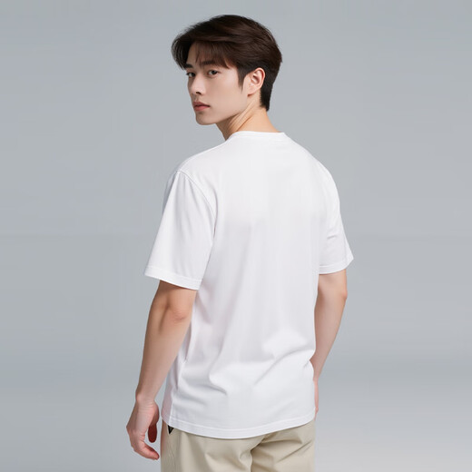 Nike (Nike) Мужская футболка с короткими рукавами весной и летом Pure Cotton Sports и повседневной классической простой AR4999-101 White XL