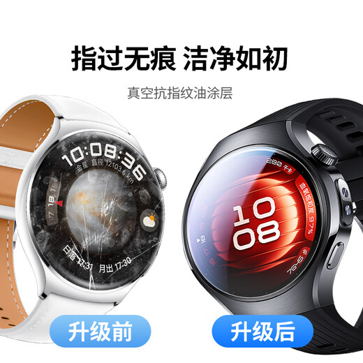 Lulian Top Seconds Film Suitable for Huawei Watch5 Full Screen Covering Seconds Watch Film 46mm Dial HD Anti-fall, Scratch-proof and Explosion-proof Soft Film Non-Tempered Film