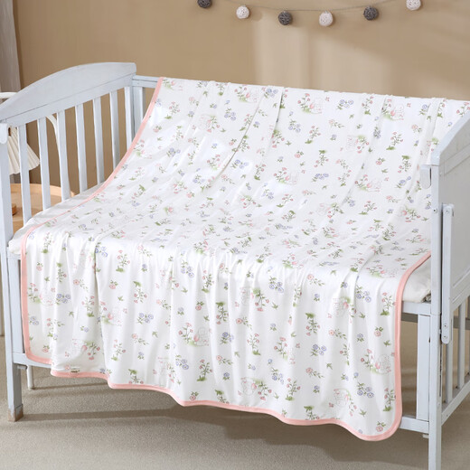 Baby cooling blanket baby newborn child blanket small quilt modal cover towel summer thin double layer sky blue 180cm*200cm