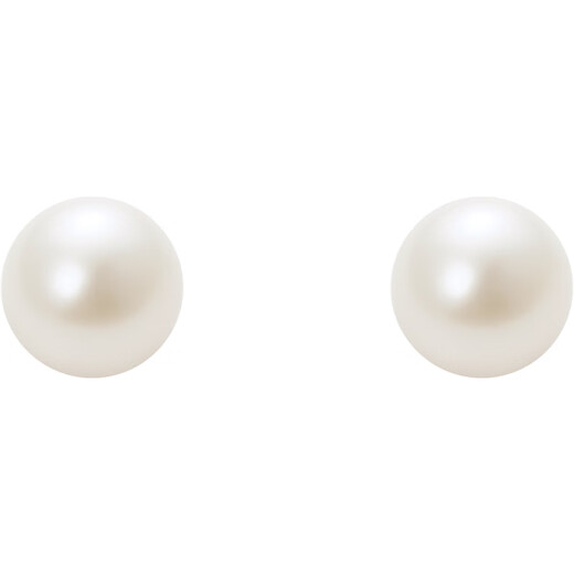 Saturday Fortune S925 silver pearl earrings birthday gift for women 4-4.5mm