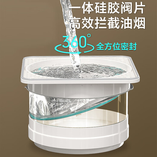 Submarine range hood check valve kitchen check valve smoke valve bathroom check valve flue anti-flow anti-smoke prevention Baojing [new model] one-kitchen and two-bathroom set
