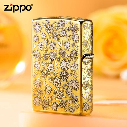 
ZIPPO Zhibao lighter zpoo windproof zoop lighter Jingdian 99 roses (stand-alone oil-free) DY9902DK