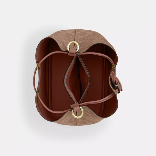 COACH women's bag 25 years new mother-in-law bucket bag Rowan22 lychee pattern hand-held crossbody bag as a holiday gift for girlfriend CBH07 IMXHE