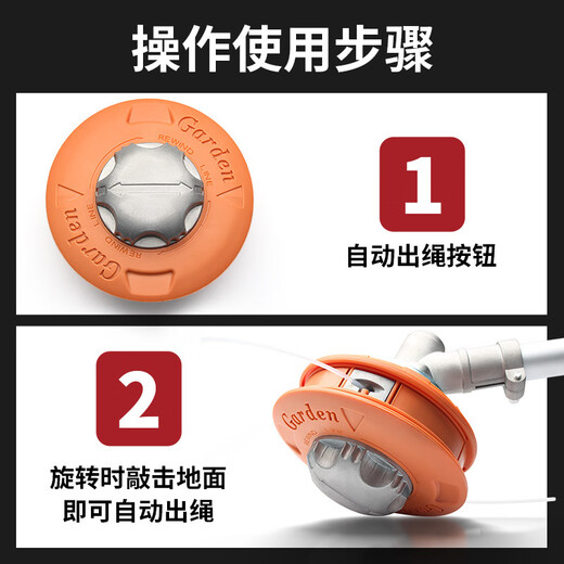 Ai Ruidun Lawn Mower Trimming Head Universal Weeding Head Trimming Rope Steel Wire Free Disassembly Wear-Resistant Brushcutter Trimmer Head Accessories 1 Aluminum Head European Size Model