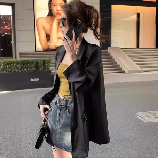 Comandante Bear Gran tamaño chaqueta de traje delgada para mujeres Summer de verano
